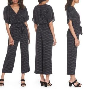 Paige Printed Jumpsuit with Waist Tie